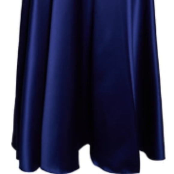 Dark Royal Blue Prom Dress - Picture 3 of 5